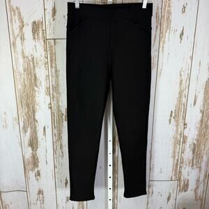 LARA Fashion, Black Leggings Warm Fuzzy lined. Size Large. Excellent condition!